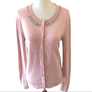 A new day embellished cardigan sweater